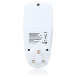 AC 230-250V 50Hz 最大13A LCD表示エネルギーメーター ワット ボルト 電圧 電力アナライザー 自動電力監視アナライザー 電源、UKプラグ、AC 230-250V UKプラグ