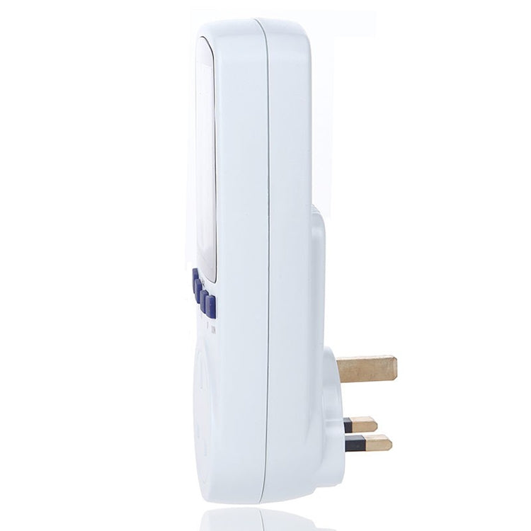 AC 230-250V 50Hz 最大13A LCD表示エネルギーメーター ワット ボルト 電圧 電力アナライザー 自動電力監視アナライザー 電源、UKプラグ、AC 230-250V UKプラグ