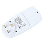AC 230-250V 50Hz 最大13A LCD表示エネルギーメーター ワット ボルト 電圧 電力アナライザー 自動電力監視アナライザー 電源、UKプラグ、AC 230-250V UKプラグ