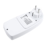 AC 230V 50Hz 最大16A LCD表示エネルギーメーター ワット ボルト 電圧 電力アナライザー 自動電力監視アナライザー 電源、EUプラグ、AC 230V EUプラグ