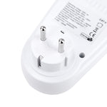 AC 230V 50Hz 最大16A LCD表示エネルギーメーター ワット ボルト 電圧 電力アナライザー 自動電力監視アナライザー 電源、EUプラグ、AC 230V EUプラグ