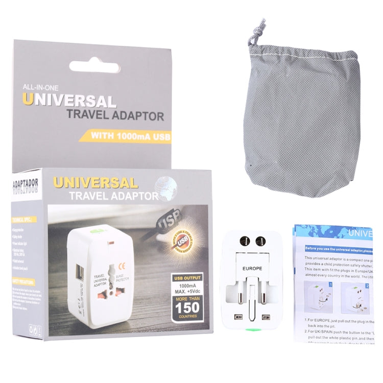 110-250V 多機能トラベルユニバーサルコンバーター デュアルUSBインターフェース付き、EU / UK / US / AUプラグ