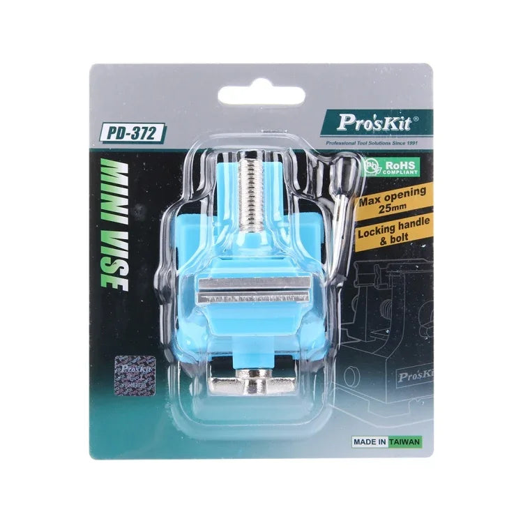 Proskit PD-372 ミニテーブルバイス、最大開口径：25mm、PD-372