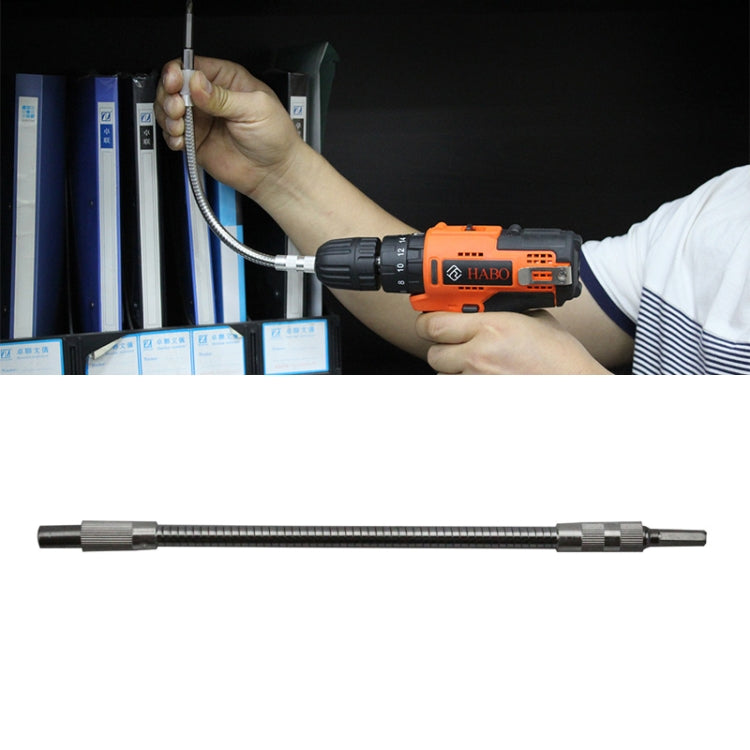 金属製充電式ドリル 電動ドライバー専用フレキシブルシャフト トルクドリルロッド、長さ：24.5cm、長さ：24.5cm