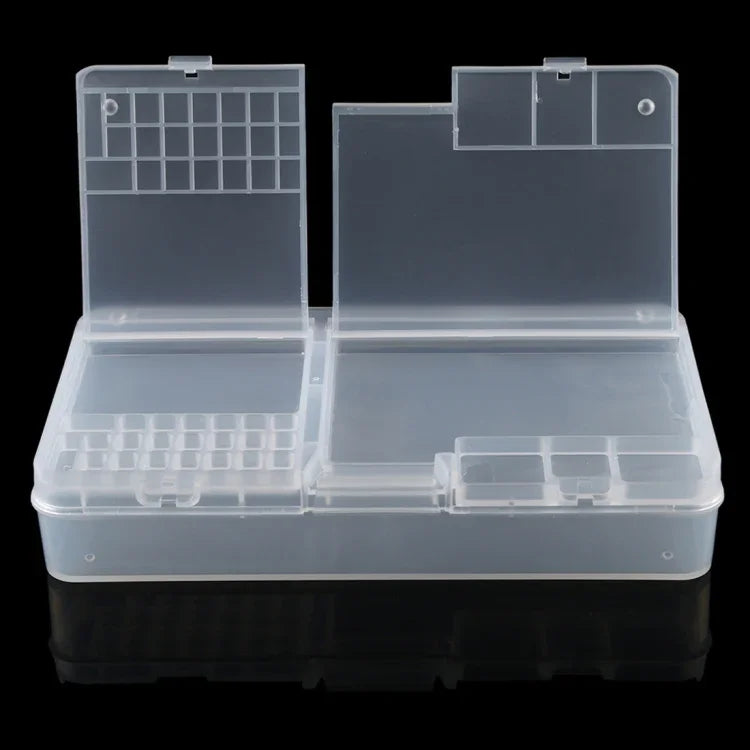 W203プラスチックオーガナイザーコンテナ収納ボックス ジュエリーイヤリング釣り針モバイルアクセサリー小物用、W203