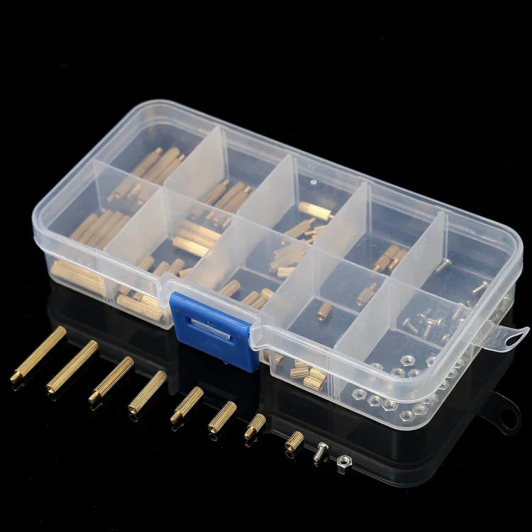 120個入り M2 真鍮ノックルドスタンドオフ オス・メス 丸柱スペーサー PCBボード用、M2