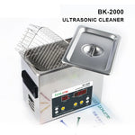 BAKU BK-2000 120W 3.36L LCDディスプレイ加熱超音波クリーナー バスケット付き、AC 220V、EUプラグ、BK-2000 120W 3.36L 220V