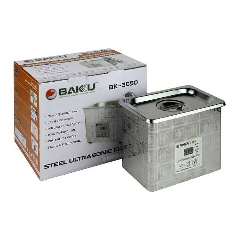BAKU BK-3050 35W / 50W 調整可能 0.8L LCDディスプレイ超音波クリーナー、AC 220V、BK-3050 35W / 50W 0.8L 220V