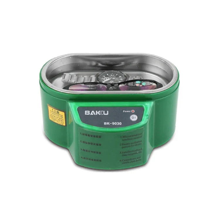 BAKU BK-9030 30W 0.8L LCDディスプレイ超音波クリーナー、AC 220V、EUプラグ、BK-9030 30W 0.8L 220V グリーン、BK-9030 30W 0.8L 220V ホワイト