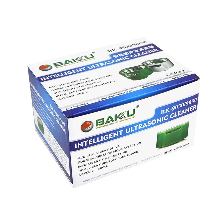 BAKU BK-9050 30W / 50W 調整可能 0.6L LCDディスプレイ超音波クリーナー、AC 220V、BK-9050 30W / 50W 0.6L 220V グリーン、BK-9050 30W / 50W 0.6L 220V ホワイト