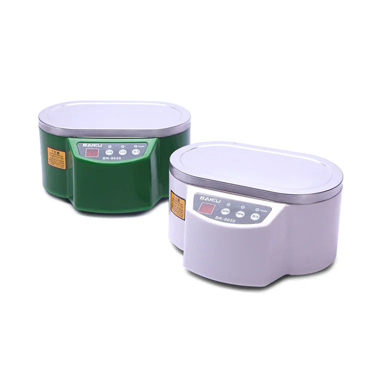 BAKU BK-9050 30W / 50W 調整可能 0.6L LCDディスプレイ超音波クリーナー、AC 220V、BK-9050 30W / 50W 0.6L 220V グリーン、BK-9050 30W / 50W 0.6L 220V ホワイト