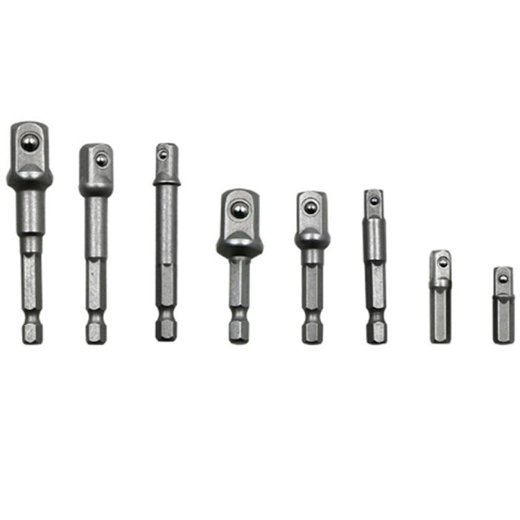 8個セット ソケットビット延長バー 六角軸アダプター ドリルナットドライバーパワードリルビット、1/4(65/50/30/25mm)、3/8(65/50mm)、1/2(73/50mm)、8個セット 長さ：65-73mm