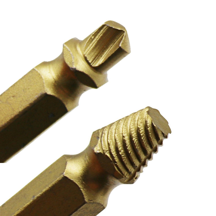 4 in 1 Screw Extractor Drill Bits Tool Broken Bolt Remover(1#, 2#, 3#, 4#), with Plastic Case, Gold s2, Gold 4341, 4341, s2