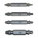 4 in 1 Screw Extractor Drill Bits Tool Broken Bolt Remover(1#, 2#, 3#, 4#), with Plastic Case, Gold s2, Gold 4341, 4341, s2