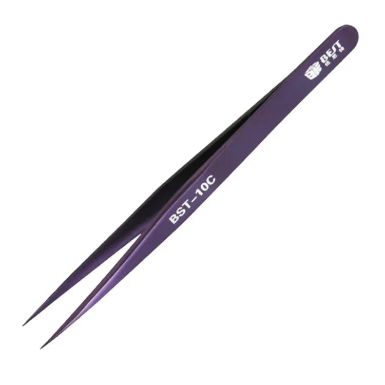 BEST BST-10C 超極細ポイント カラー眉毛用ピンセット BST-10C