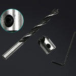 4in1 木工用カウンターシンク面取り 三点式高速鋼ドリルビットセット、3-6mm、4個セット