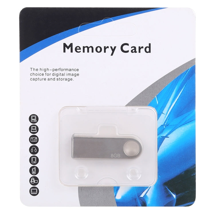 8GB メタル USB 2.0 フラッシュディスク、8GB