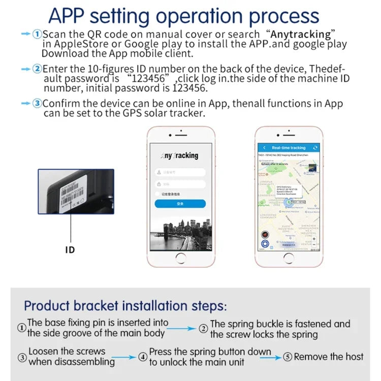 RF-V34 羊 牛 家畜 IP67 防水 ソーラー GSM GPS WiFi トラッキング 固定底板なし、音声監視＆取り外し防止アラーム＆SOS対応、GPS WiFi トラッキング