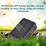 RF-V34 羊 牛 家畜 IP67 防水 ソーラー GSM GPS WiFi トラッキング 固定底板なし、音声監視＆取り外し防止アラーム＆SOS対応、GPS WiFi トラッキング
