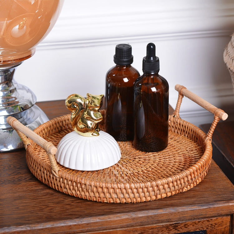 GP23 編み込みスイート野菜・果物スナック収納トレイバスケット、サイズ：L、サイズ：L