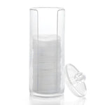 透明高さ調整丸型プラスチック化粧品ボックス 綿パッド収納ボックス 綿パッド用高さ調整ボックス