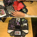 クリエイティブDIY手作りフォトアルバム 記念本 サプライズ爆発ギフトボックス、完成品＋PVC版、手作りフォトアルバム