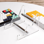 YX003-2二層透明アクリル着脱式キーボードスタンド、YX003-2