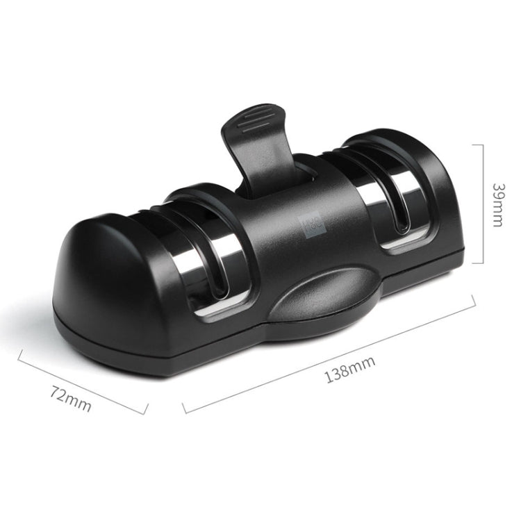 オリジナル Xiaomi Youpin Huohou ポータブルキッチン ダブルホイールナイフシャープナー ダブルホイールナイフシャープナー