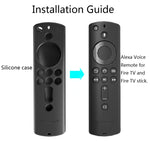 滑り止めテクスチャ 洗えるシリコンリモコンカバー Amazon Fire TVリモコン用