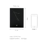12星座紙ノート学生用シンプル日記ノートスケッチ落書きノート、ランダムパターン配送