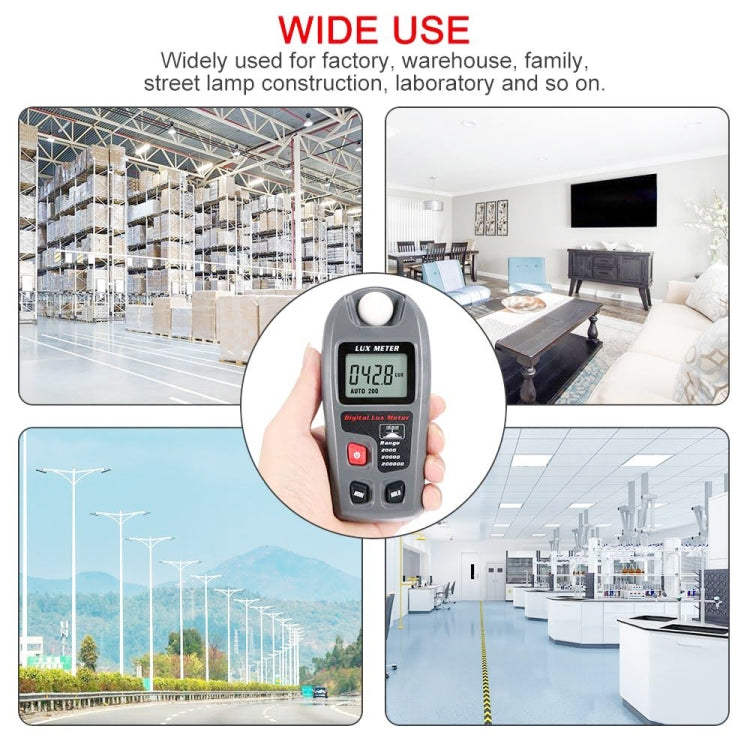 MT-30 LCDポータブルデジタル照度計 工場・学校・家庭用 多用途 測定範囲：0.1-200,000ルクス MT-30