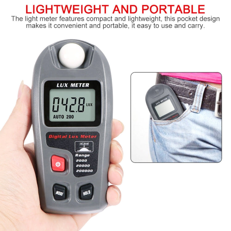 MT-30 LCDポータブルデジタル照度計 工場・学校・家庭用 多用途 測定範囲：0.1-200,000ルクス MT-30