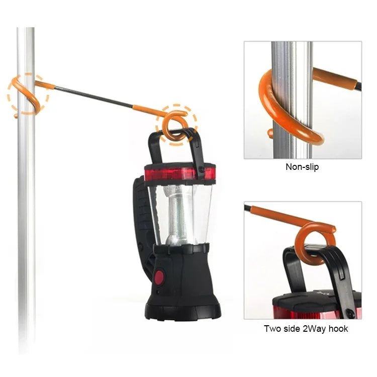 Multi-function S Type Two-way Spiral Outdoor Camping Tent Light Hook, Light Hook