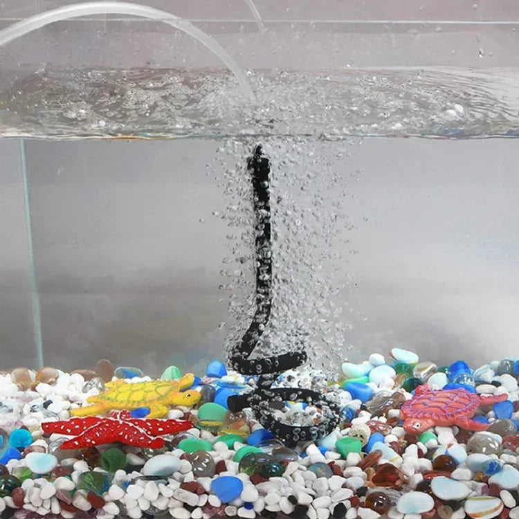 45cm シングルヘッド水槽ポンプ バブルバー ホース 水槽アクセサリー エアー酸素ストリップディフューザー 水槽・魚タンク用、45cm シングルヘッド