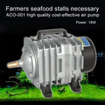 ACO-001 18W 38L/分 電磁式エアポンプ コンプレッサー シーフード水槽 酸素供給エアフロースプリッター USプラグ ACO-001