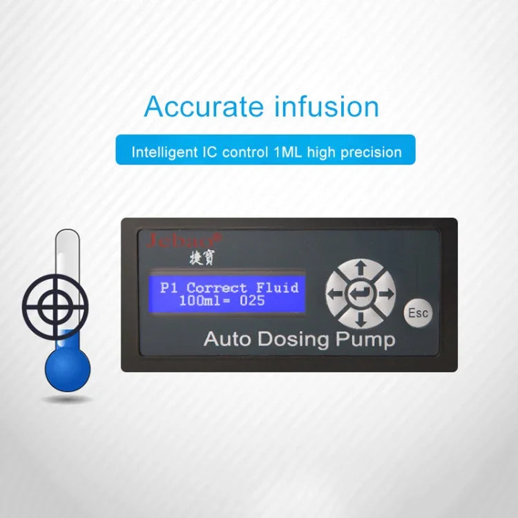 Jebao DP-4 7.5W 自動投薬ポンプ ペリスタルティックポンプ 4チャンネル投薬 水槽 サンゴ礁 自動給餌器 液体ディスペンサー USプラグ DP-4 7.5W