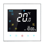 BHT-3001 16A Load Electronic Heating Type LCD Digital Heating Room Thermostat with Sensor, Display Clock / Temperature  / Time / Week / Heat etc., BHT-3001 16A (Black), BHT-3001 16A (White)
