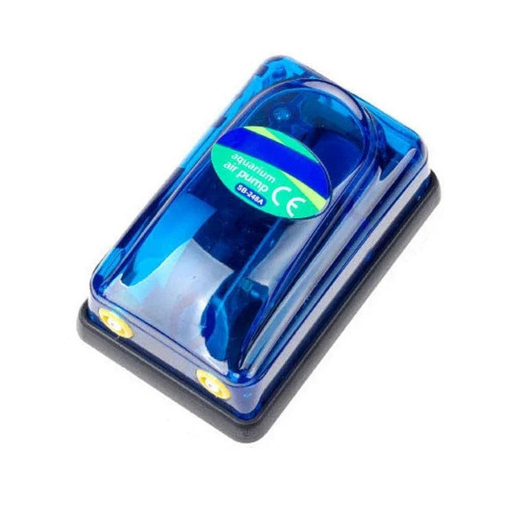 SOBO SB-348A 5W 2口調節可能流量水槽用エアポンプ 魚水槽用酸素エアポンプ、5W 2口
