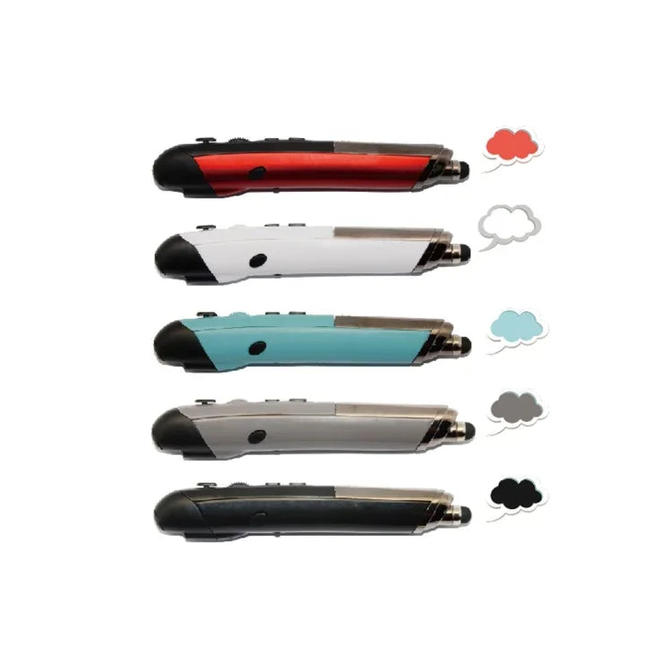 PR-08 2.4G 革新的なペン型ハンドヘルドワイヤレススマートマウス、有効距離：10m、PR-08（レッド）、PR-08（ブルー）、PR-08（グレー）、PR-08（ブラック）、PR-08（ホワイト）
