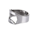 10個セット リングスタイル金属製ビール瓶＆缶オープナー 内径：2.2cm、10個セットリングスタイル