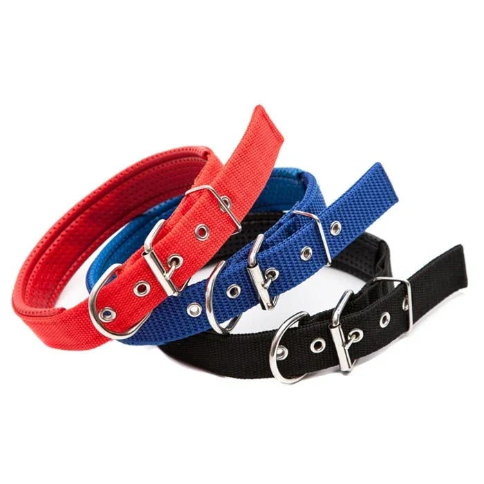 フォームコットン ポリエステル製ペット用首輪 ペット用ネックストラップ 犬用ネックバンド 猫 犬用首輪 3.5cm x 57cm、3.5cm x 57cm ブラック、3.5cm x 57cm レッド