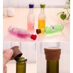 キャンディーカラーシリコン製ワイン・ビール調味料ボトルストッパー 10個セット ランダムカラー配送 10個セットキャンディーカラー