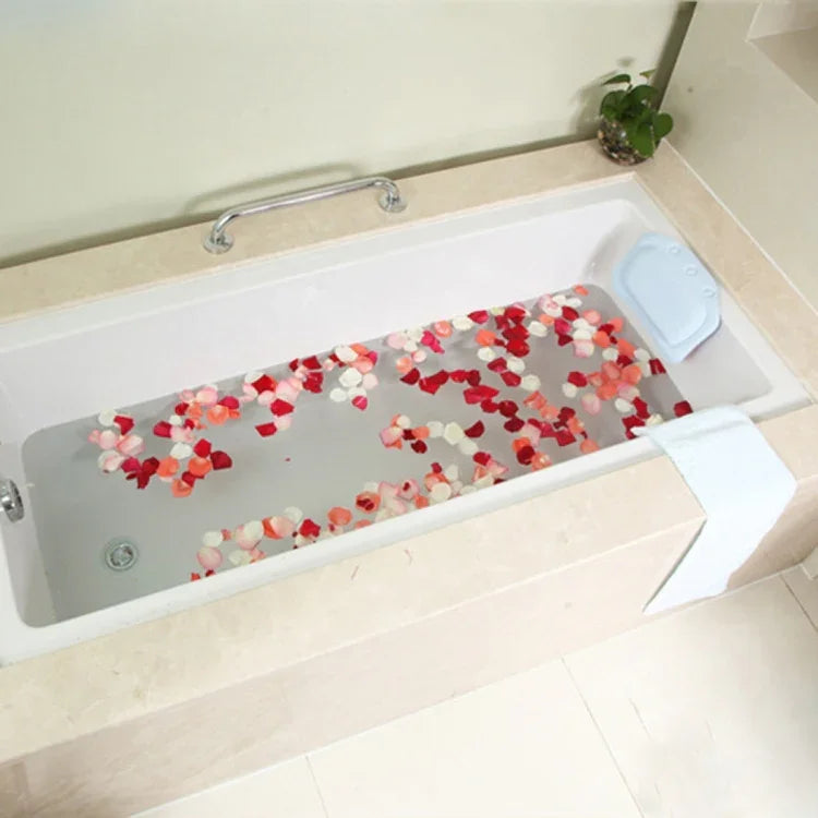 バス用品 浴槽用枕 バスタブヘッドレスト 吸盤式 防水バスピロー、ランダムカラー配送、サイズ: 31*21cm、浴槽用枕