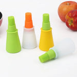 キッチン用シリコンオイルブラシ グリルブラシ オイルボトル ランダムカラー配送 11.5x5cm