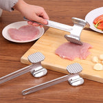アルミ合金肉たたき肉ハンマー ステーキ豚肉キッチンツール、大サイズ：6.5 x 25.0cm