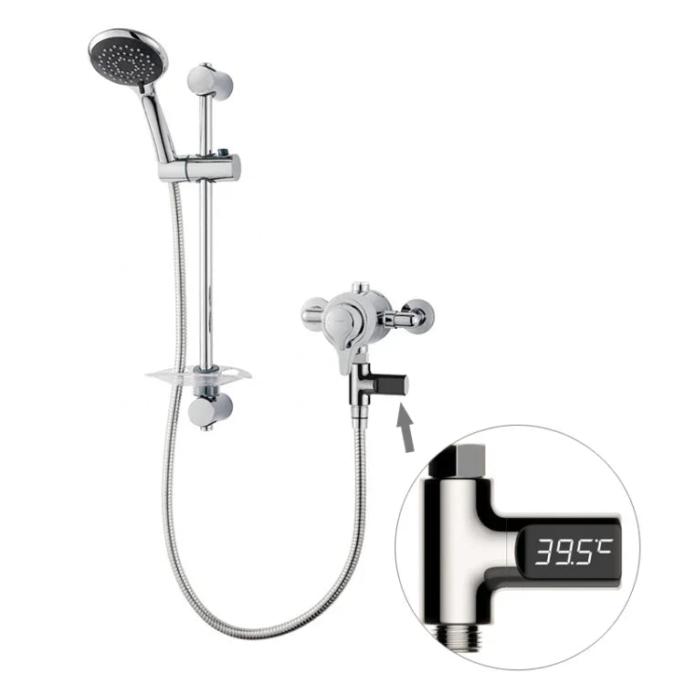 BD-LS-01 Baby Showering 360 Degree Rotatable LED Display Passive Water Thermometer, First Generation