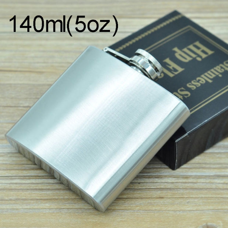 140mL（5oz）アウトドアスポーツ用携帯ホームトラベル用野外ステンレス製ポータブルヒップフラスク（小さなじょうご付き）（シルバー140mL（5oz））、140mL（5oz）