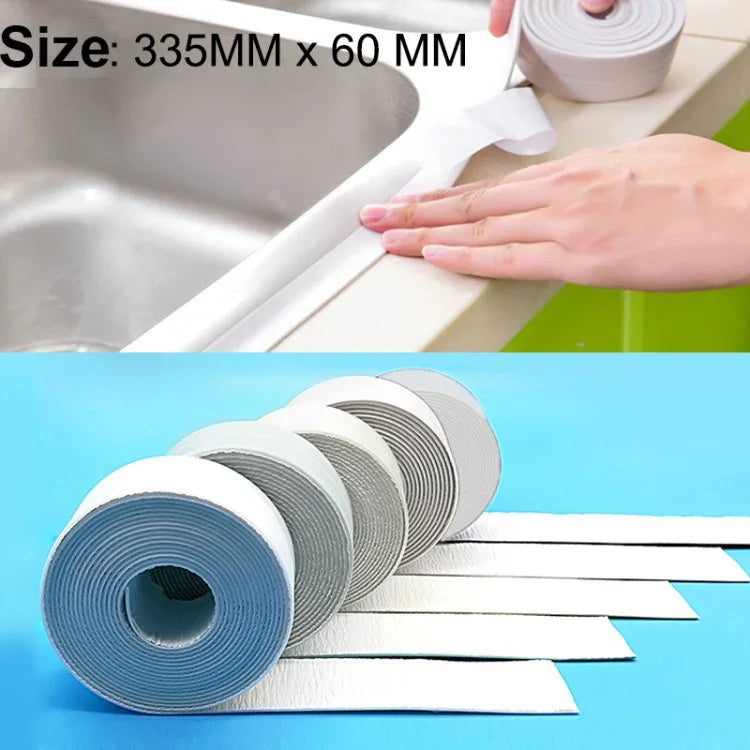 PE キッチン・バスルーム用 防水・防カビテープ サイズ: 60mm x 3.35m, 防カビテープ