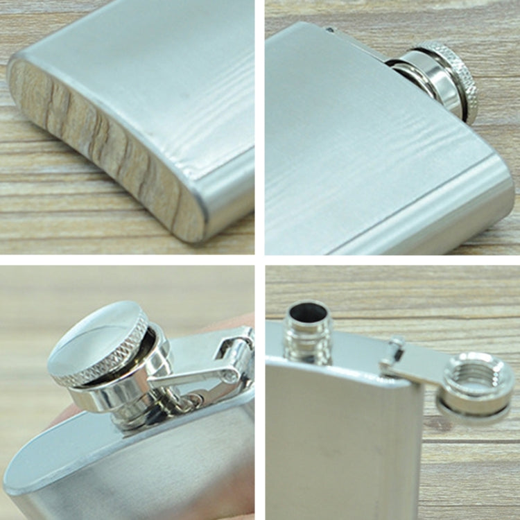 100ml(3.5oz) ポケットフラゴン アウトドアスポーツ フラットリカー フラスク キャンプ 超軽量 携帯用 耐摩耗 ワインポット（シルバー） 100ml(3.5oz)