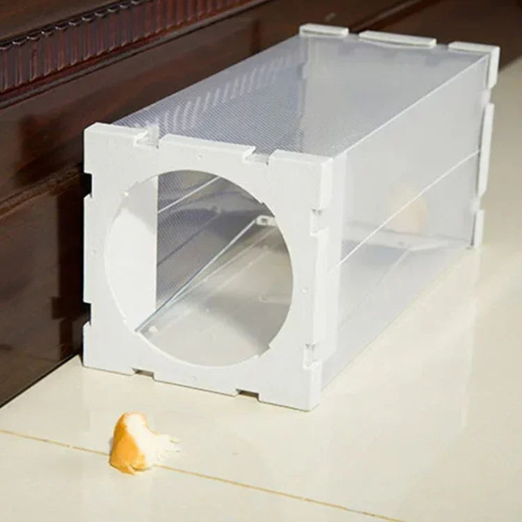 Door Humane Animal Live Cage, Rat, Mouse and More Small Rodents PP Material Transparent Cage Trap, Door Humane Animal Live Cage